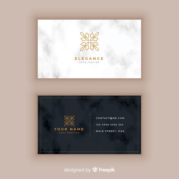 Vector classeic elegant business card template