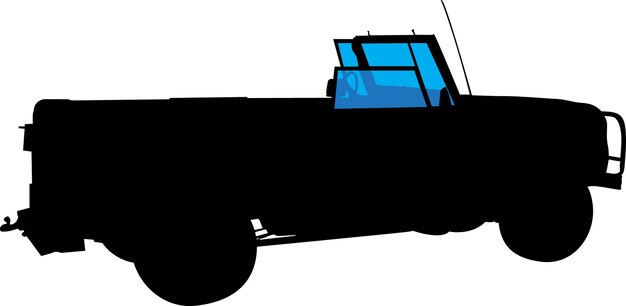 Vector classic 4x4 silhouette