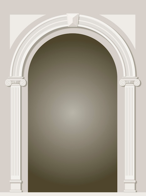 Classic antique arch