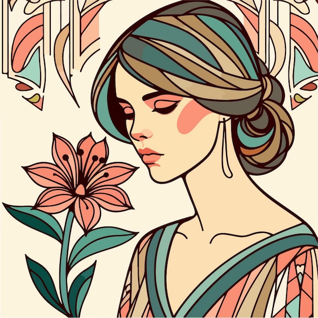 classic Art Nouveau illustration