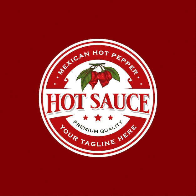 Vector classic badge sauce label design