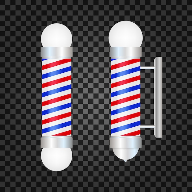 Vector classic barber shop pole.