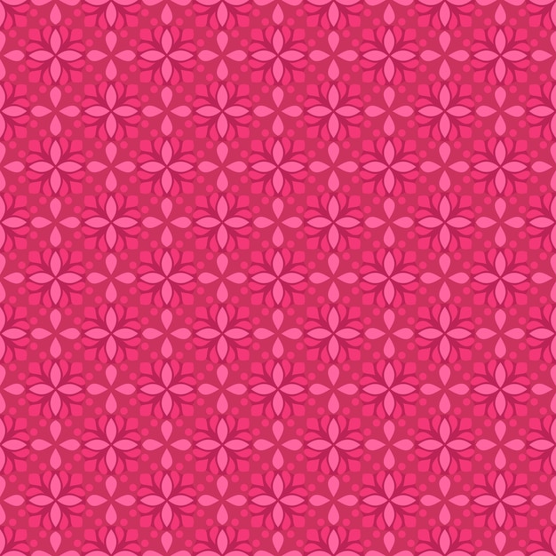 古典的なバティックのシームレスなパターン背景。豪華な幾何学的な壁紙。ピンク色のエレガントな伝統的な花のモチーフ
