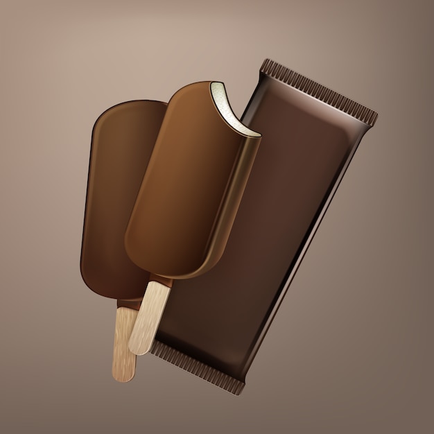 Classic Bitten Popsicle Ice Cream