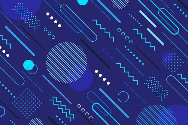 Vector classic blue background abstract style