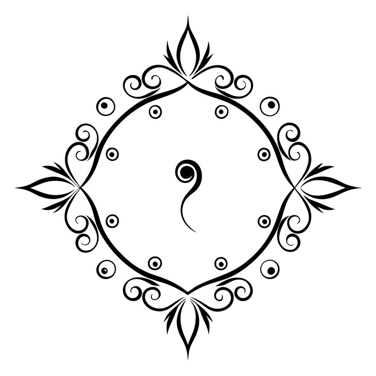 वेक्टर classic calligraphy quot ornament line art illustration