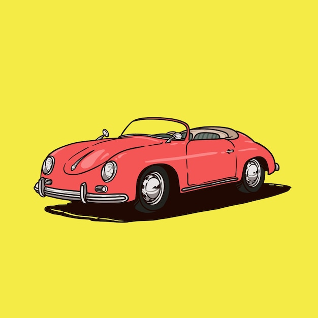 Classic Car  illustration vector