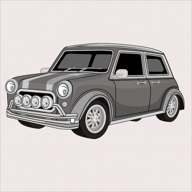 Classic car illustration