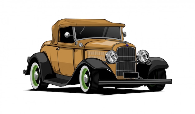 classic car illustration