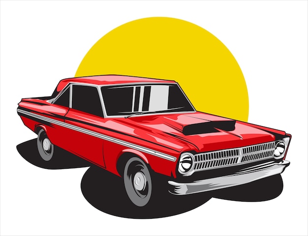 Classic car vector illustration design graphicxA