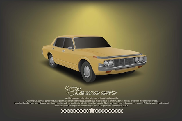 classic car vector