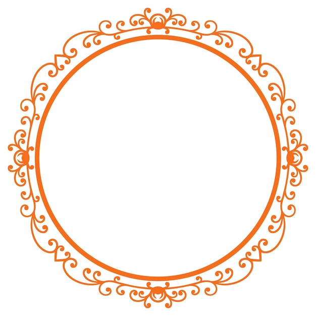 Classic circle ornament for weddings