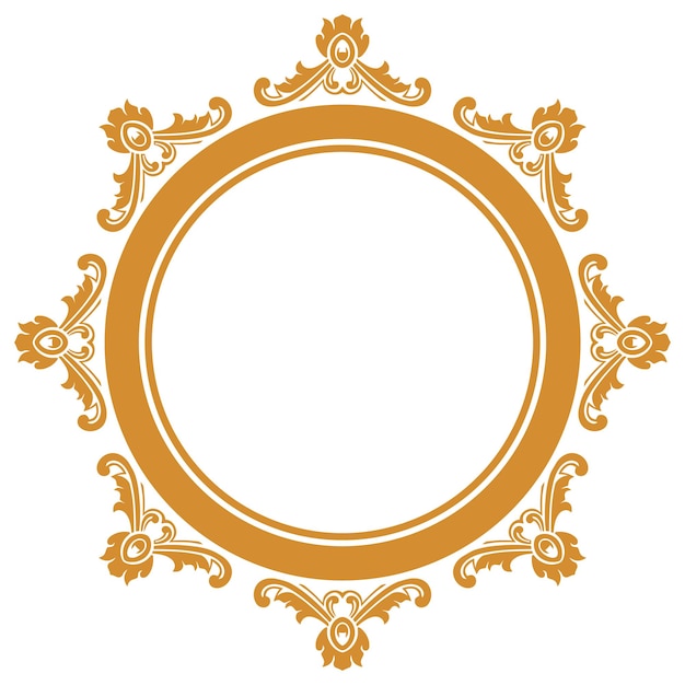 Ornamento circolare classico per matrimoni