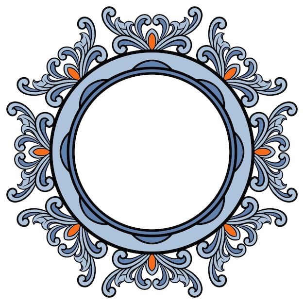 Classic circle ornament for weddings
