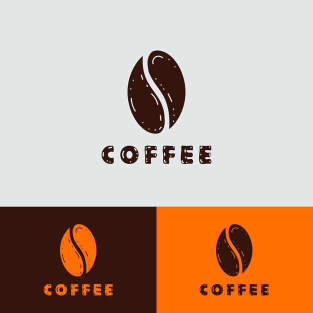 Illustrazione vettoriale classica della progettazione del logo del caffè