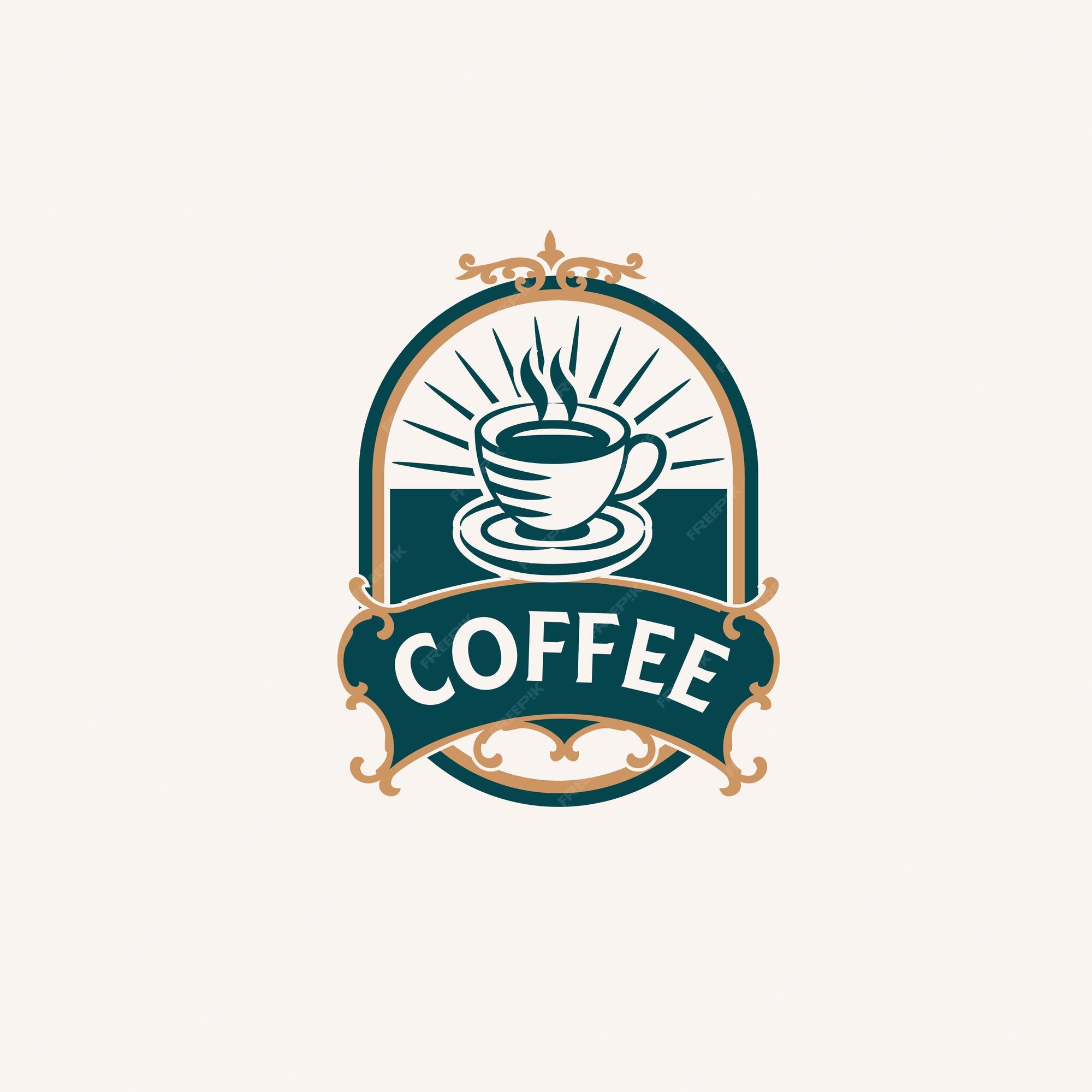 Premium Vector | Classic coffee shop logo template