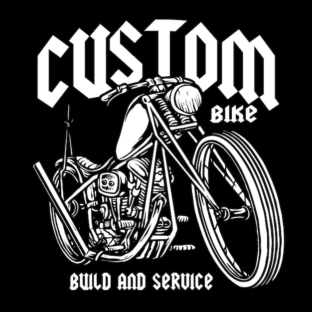 classic custom motorcycle logo