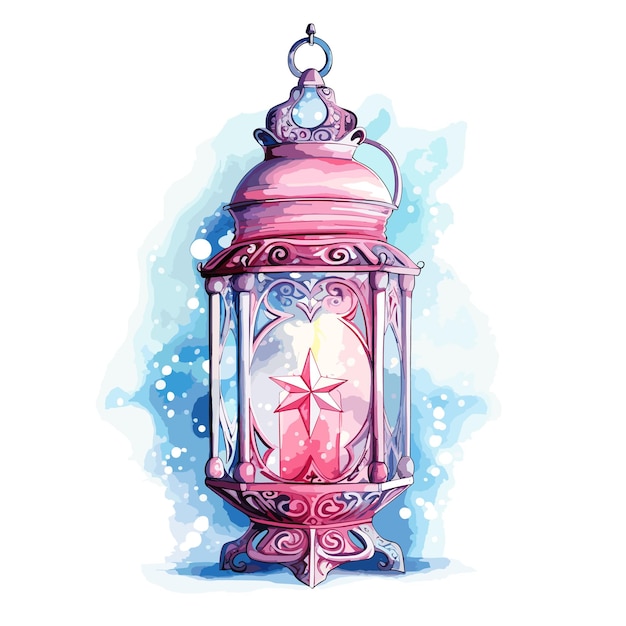 classic festive christmas lantern illustrationVector