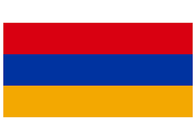 Classic flag of armenia for your presentation