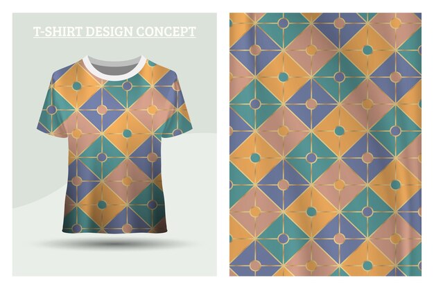 Vector classic geometric dress design concept