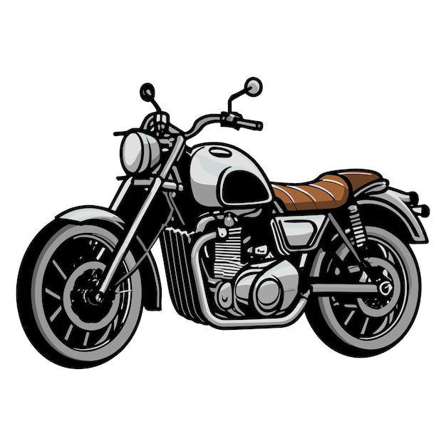 classic motorcycle vector