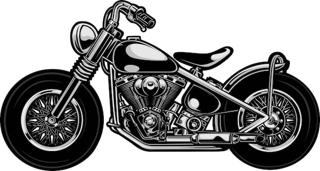 classic motorcycle vector