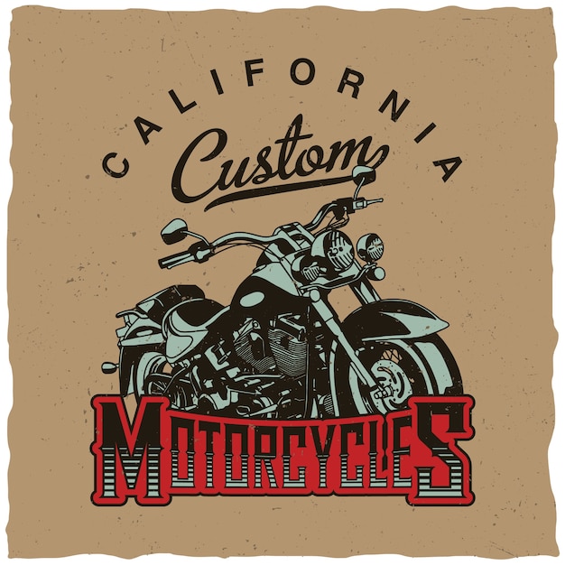 Classic Motorcycles Design For t-shirt Print