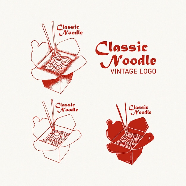 Classic Noodle Vintage logo