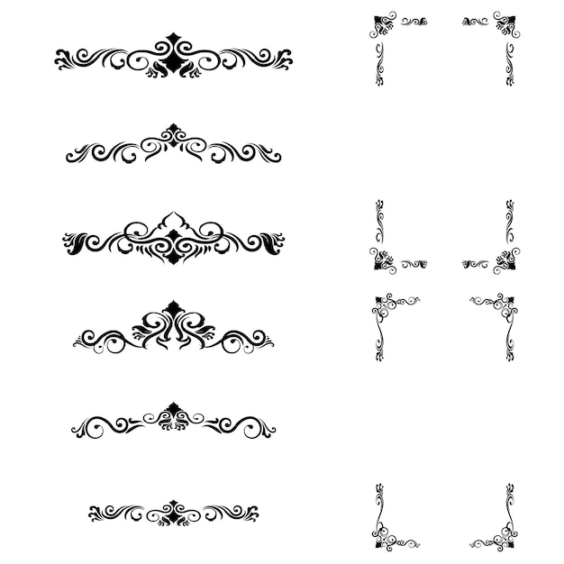 classic ornament frame vintage border