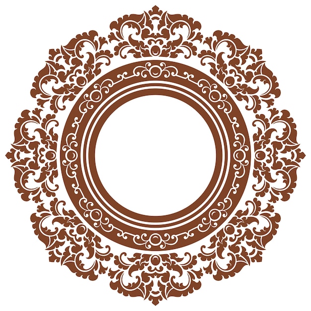 Classic Ornament Frame for Wedding