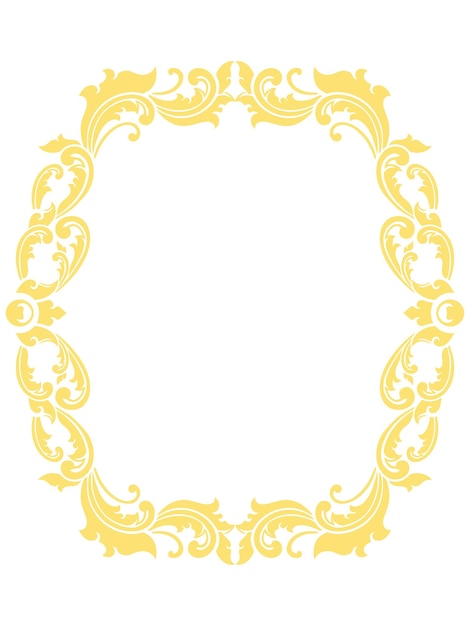 Classic Ornament Frame for Wedding