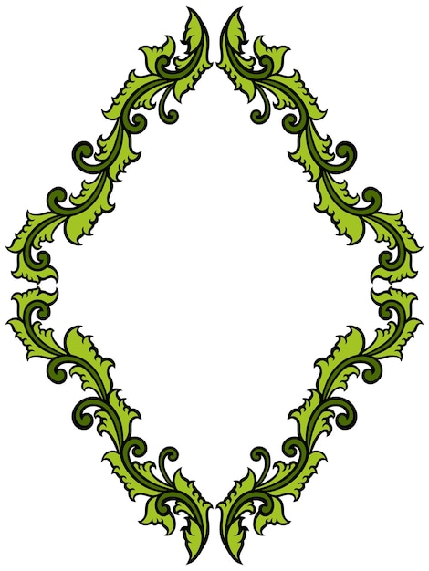 Classic Ornament Frame for Wedding