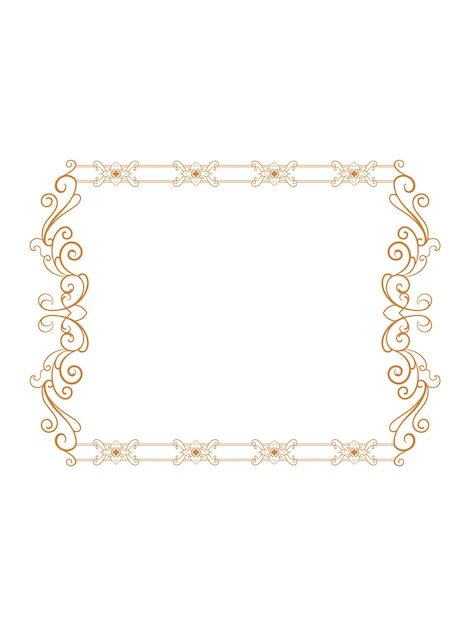 Classic ornamental decorative frames