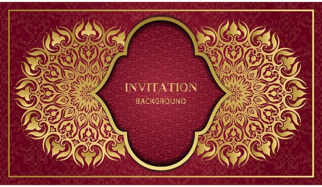 Premium Vector | Classic ornamental invitation card with floral ornamental  mandala. luxury vintage background design