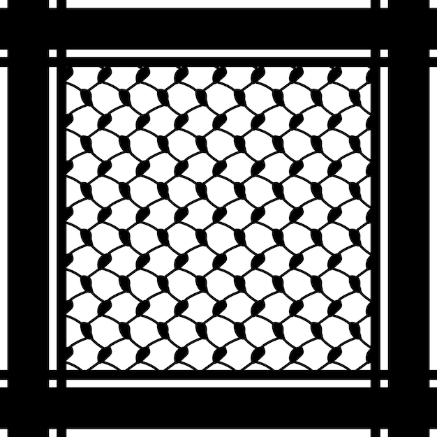 Vector classic palestinian keffiyeh design