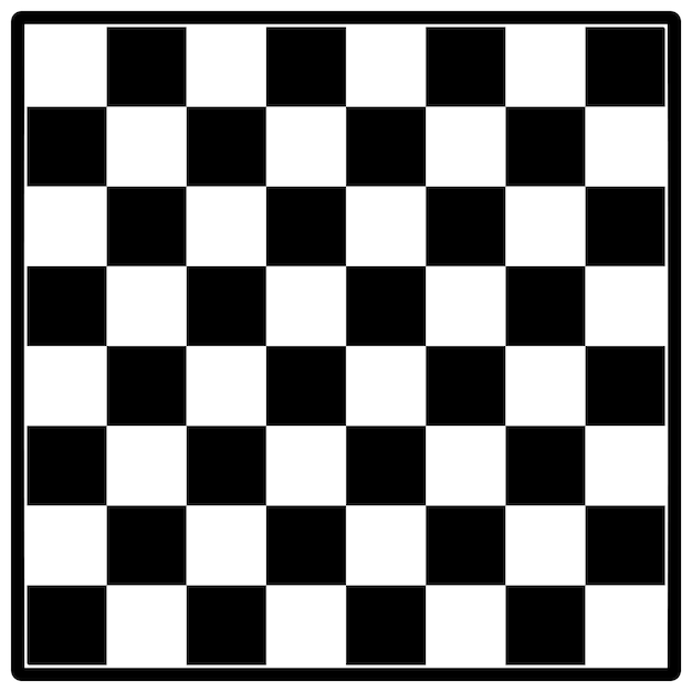 Classic pattern with chess desk on white background. Chess board black and white.