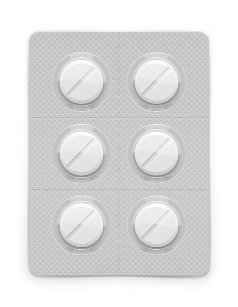 Vector classic pill blister pack