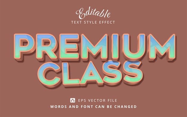 Classic Premium Editable Text Effect