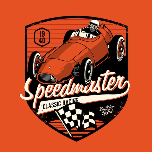 Vector vintage sport racing car, T-shirt Graphics, Vintage typography  #Sponsored , #spon, #sp…