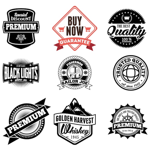 Classic Retro Badges Logo Emblem