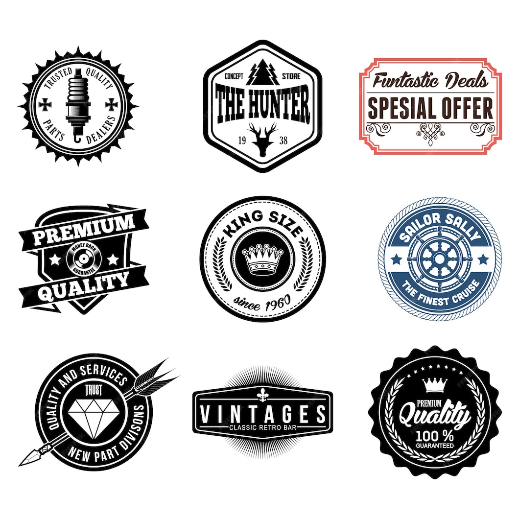 Premium Vector | Classic retro badges logo emblem