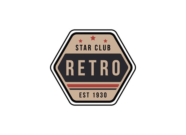 Classic and retro style logo for apparel shop and other.