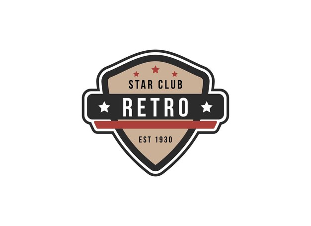 Classic and retro style logo for apparel shop and other.