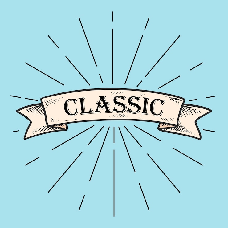 Classic Ribbon Design Illustration