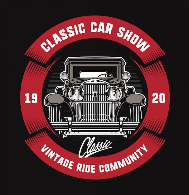 Vector classic ride emblem