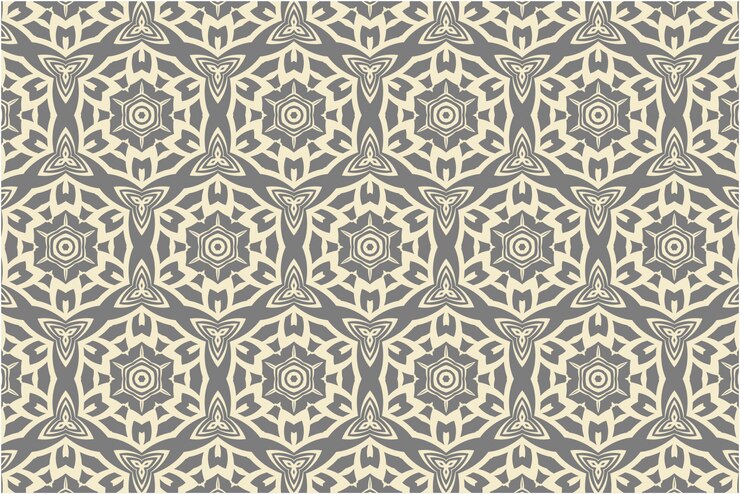 Vector classic seamless damask pattern in neutral colors