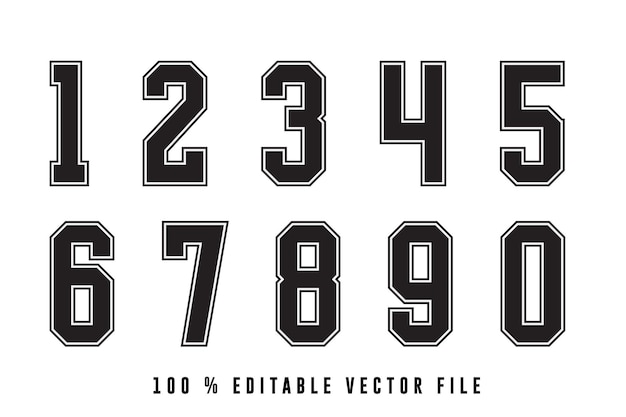 Premium Vector | Classic sport basketball jersey number vector