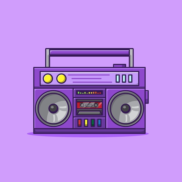 Classic Tape recorder vector illustration