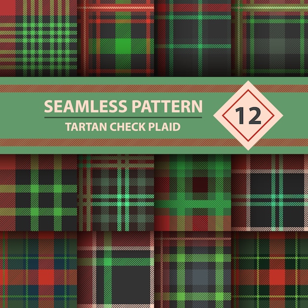 Classic tartan patterns