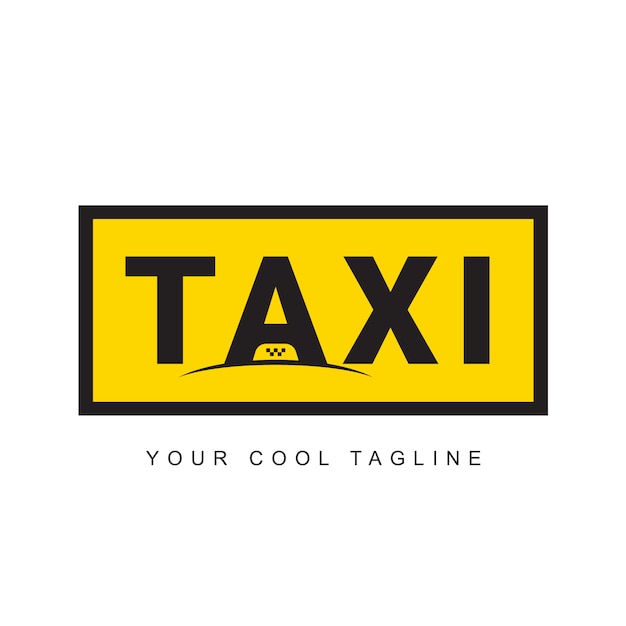 Vector classic taxi logo design